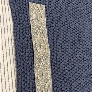 Elegant Silver Embellished Women's Belt